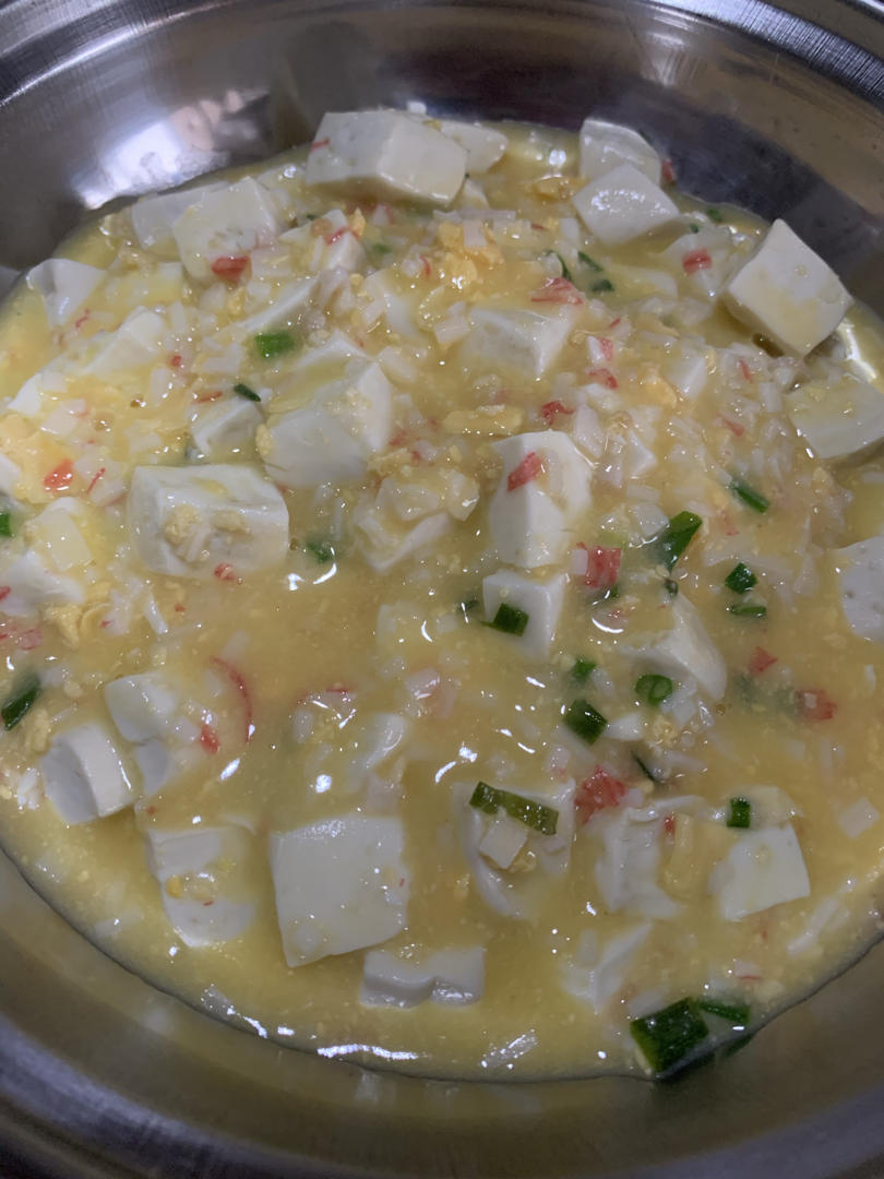 蟹黄豆腐（咸蛋黄版）