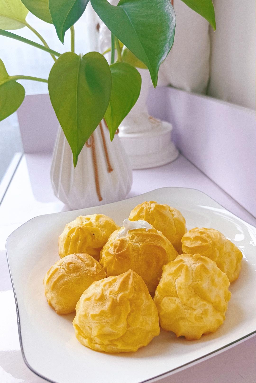 简单易成功的奶油小泡芙做法