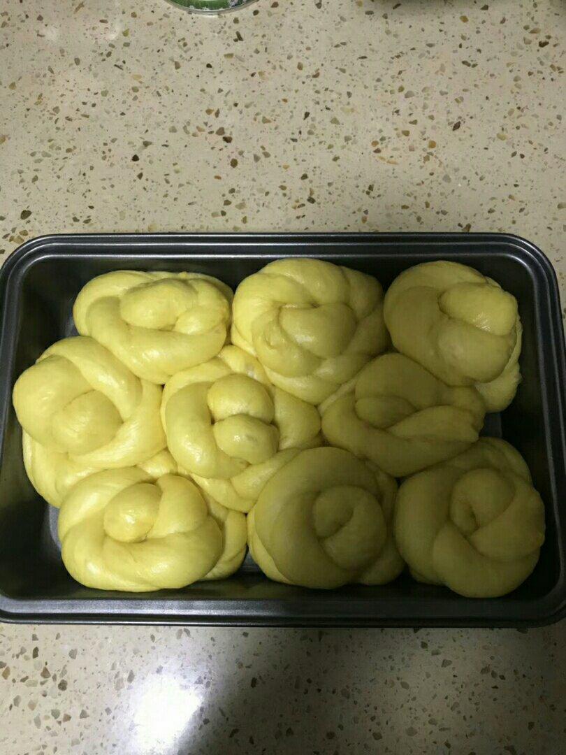砂糖麻花面包（两股辫子）