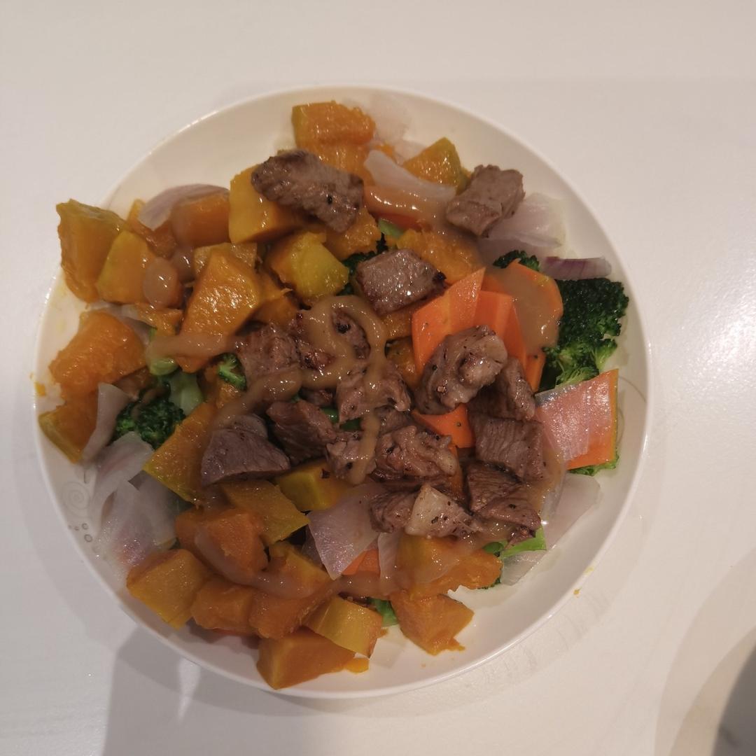 香煎南瓜牛里脊沙拉