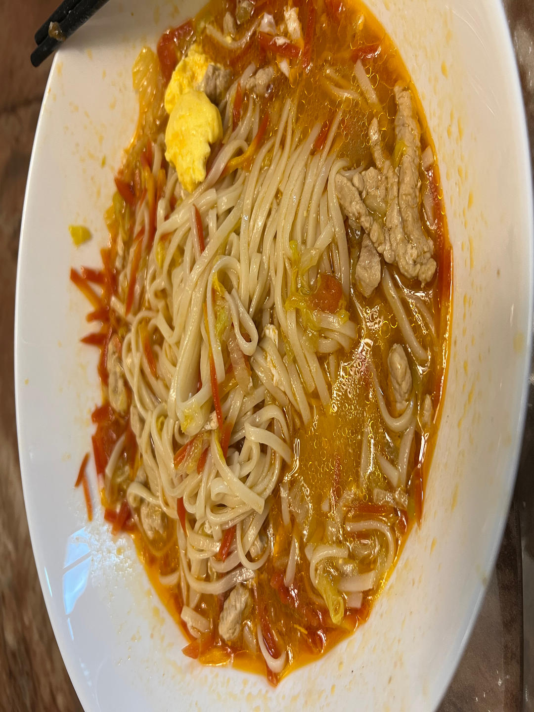 简单好吃的肉丝面 连汤都喝光光