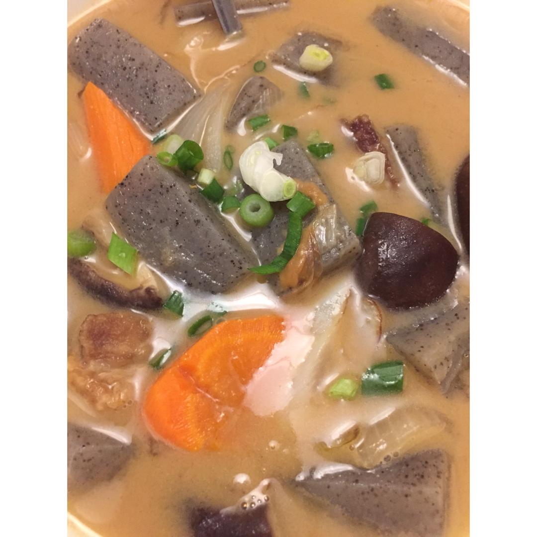 魔芋什蔬味噌汤【食材包操作说明】