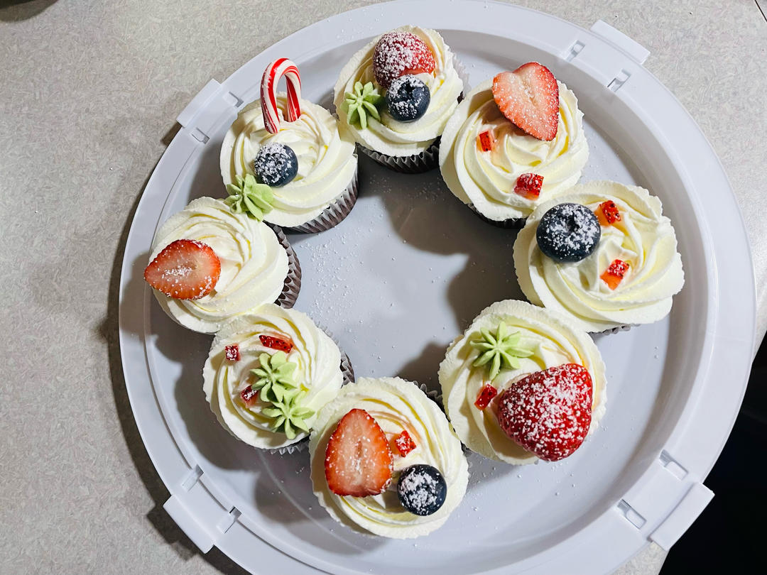 圣诞🎄花环蛋糕