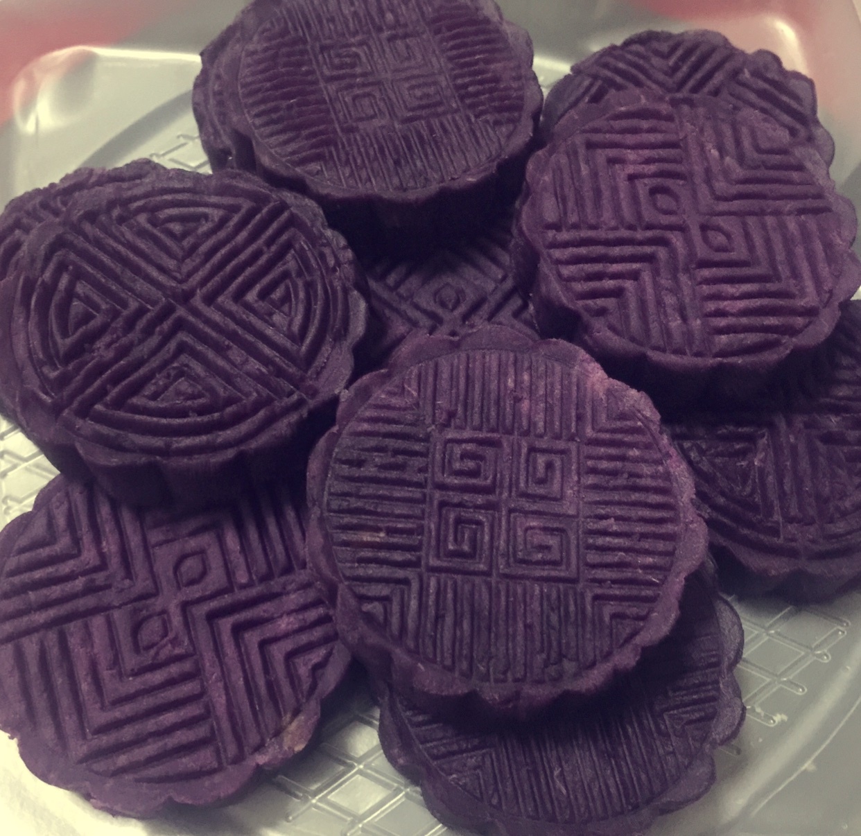 紫薯红豆糕