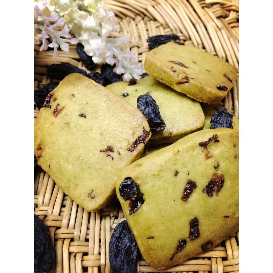 黑葡萄干抹茶酥饼