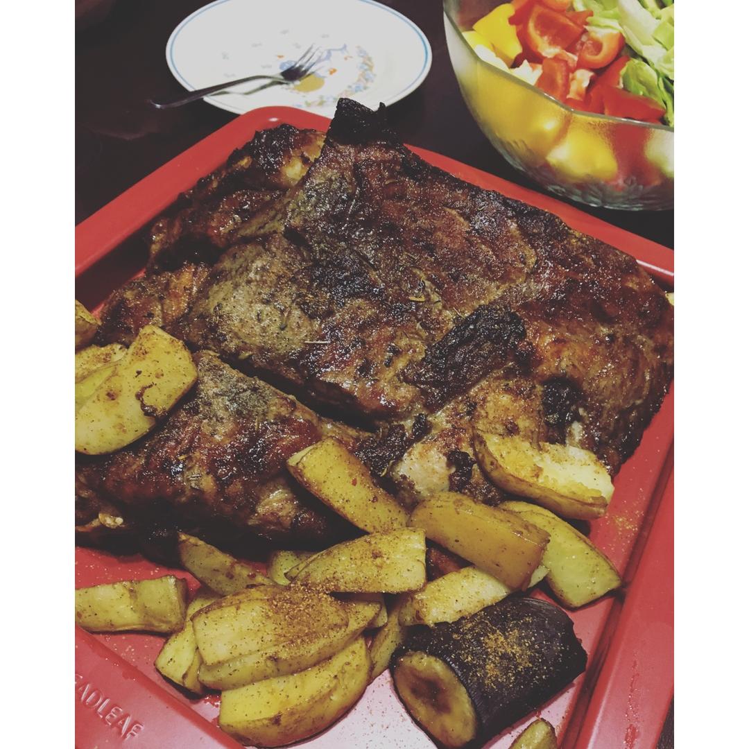 烤排骨 Roast Pork Ribs -yanyanfoodtube