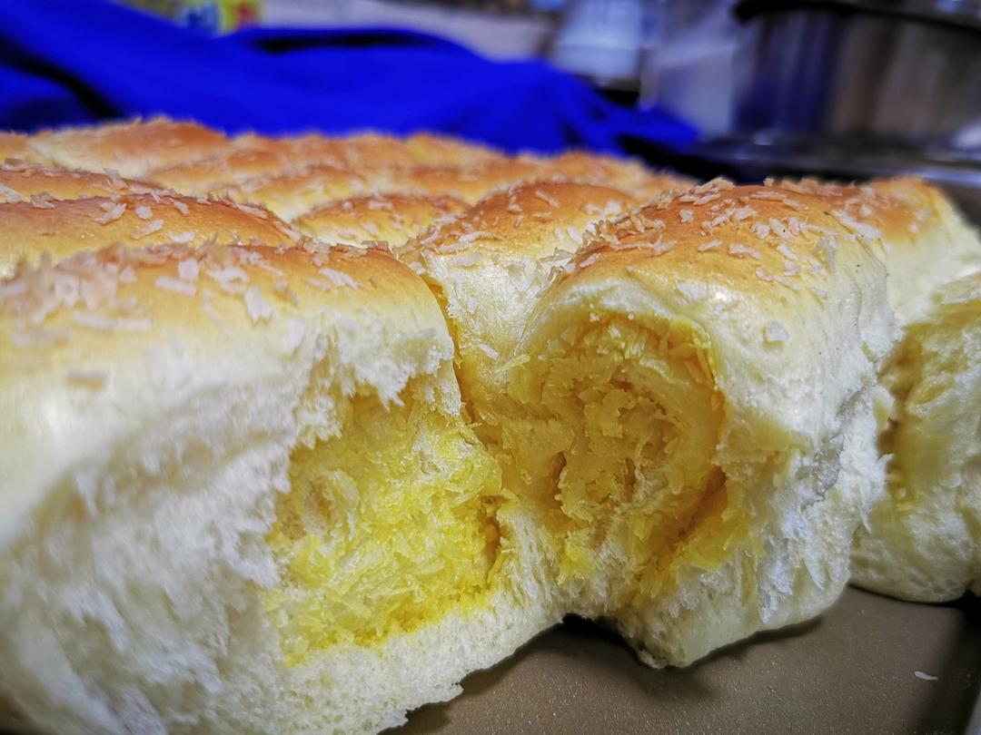 一次发酵-松软拉丝椰蓉排包-椰蓉金砖-椰蓉面包