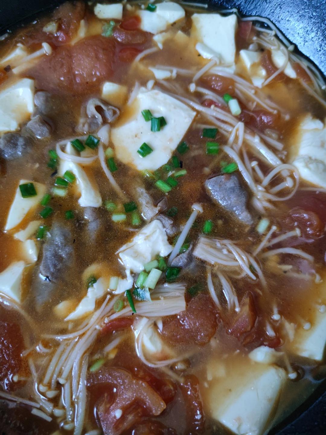 连吃三天都不过瘾‼️巨好喝番茄金针菇肥牛汤