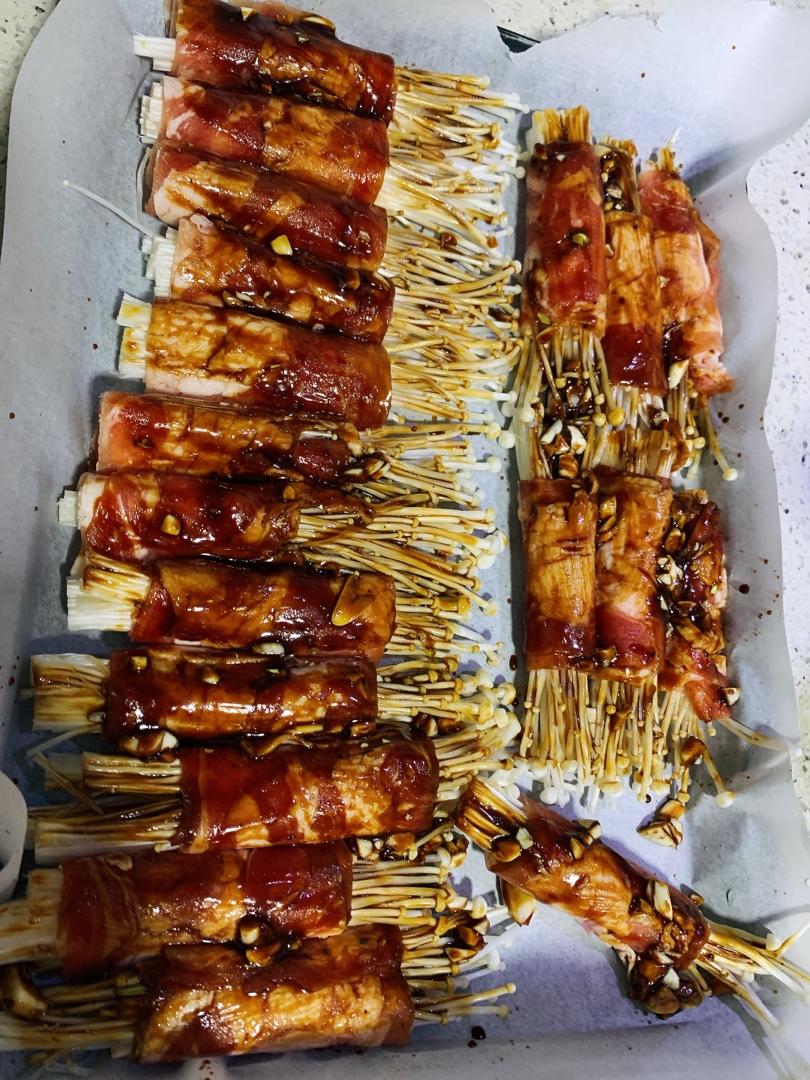 高颜值低热量的金针菇肥牛卷