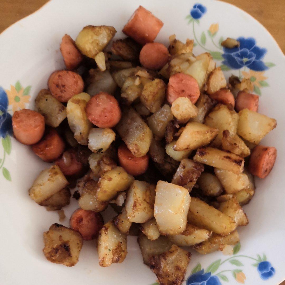 孜然火腿土豆丁
