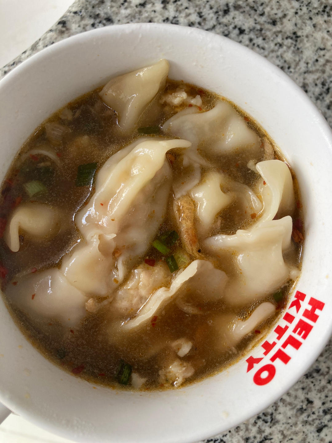 快手酸汤水饺（十分钟搞定）