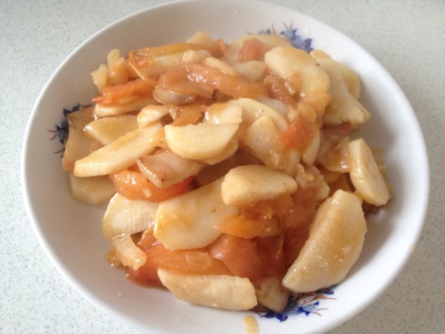 西红柿炒山药