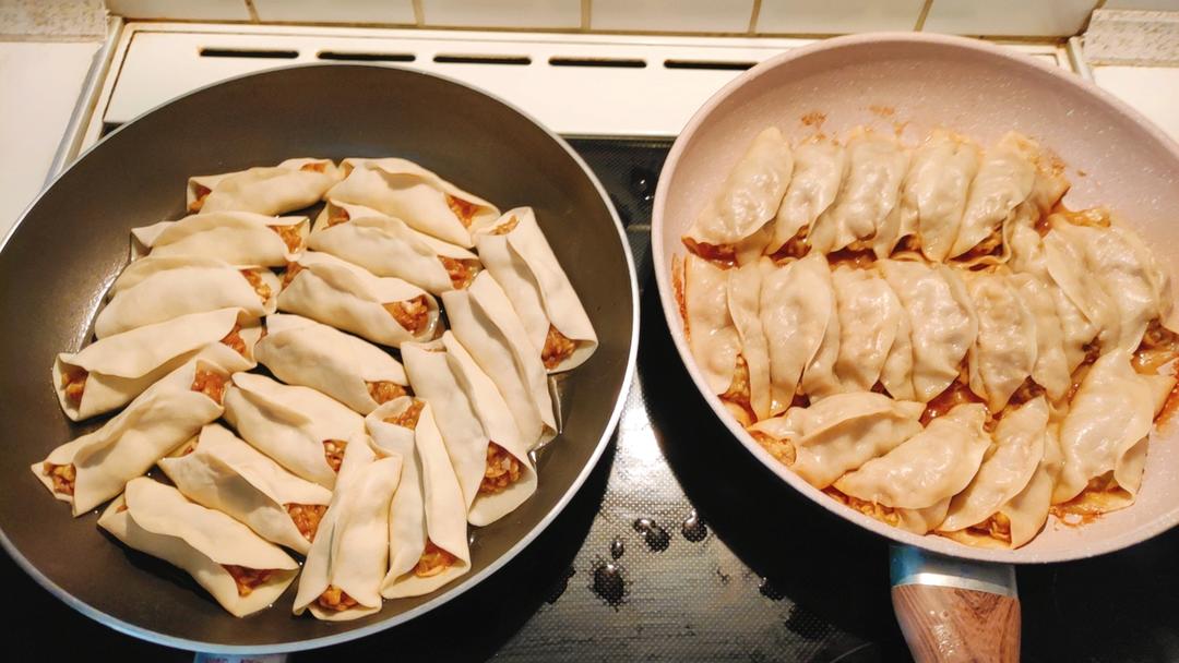 ⚡️超快手⚡️饺子皮版韭菜猪肉锅贴