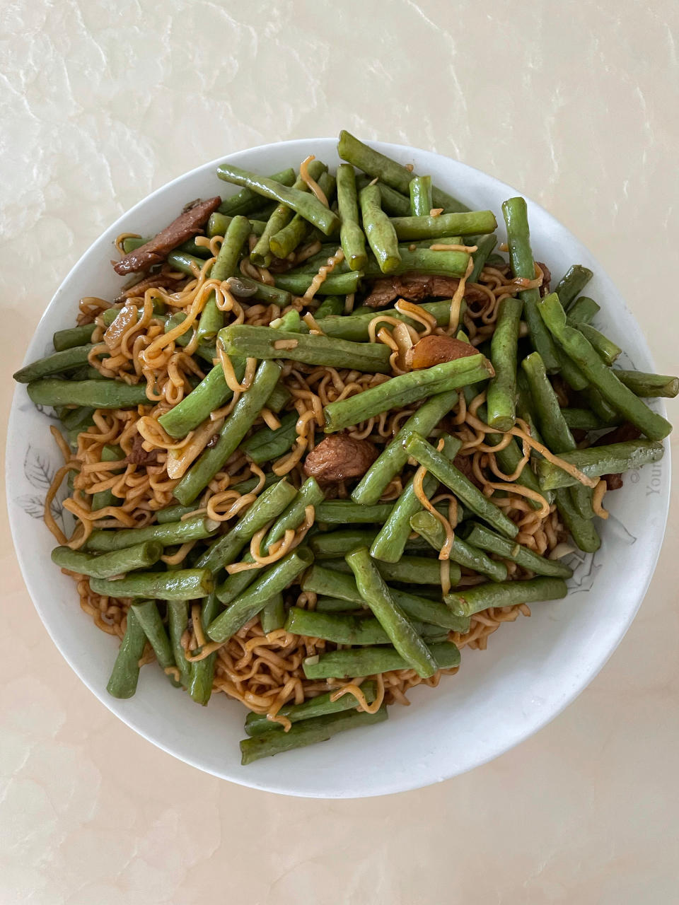 地道老北京扁豆焖面 豆角焖面 太好吃小心吃撑哦