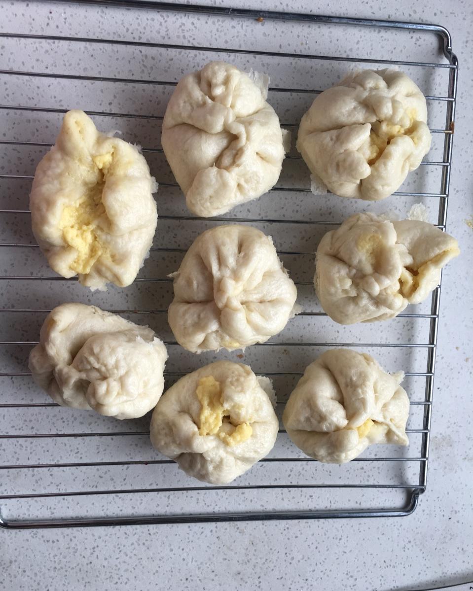 自制无油奶黄包