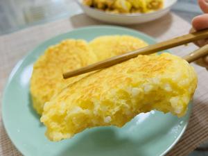 黄金鸡蛋大米饼的做法 步骤7
