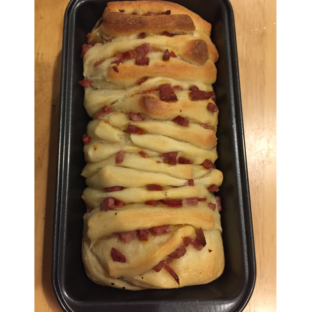 手撕千层肉松面包