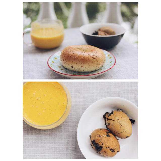 亚麻籽麦麸贝果