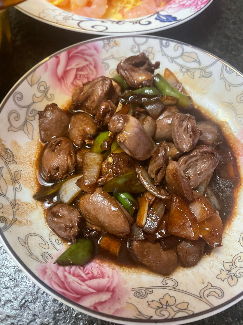 爆炒鸡心
