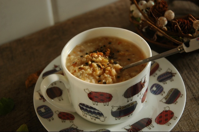 快手早餐——姜茶燕麦的做法
