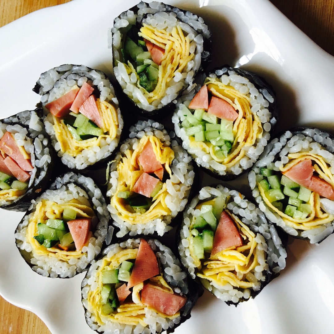 云山飞雪做的家常寿司