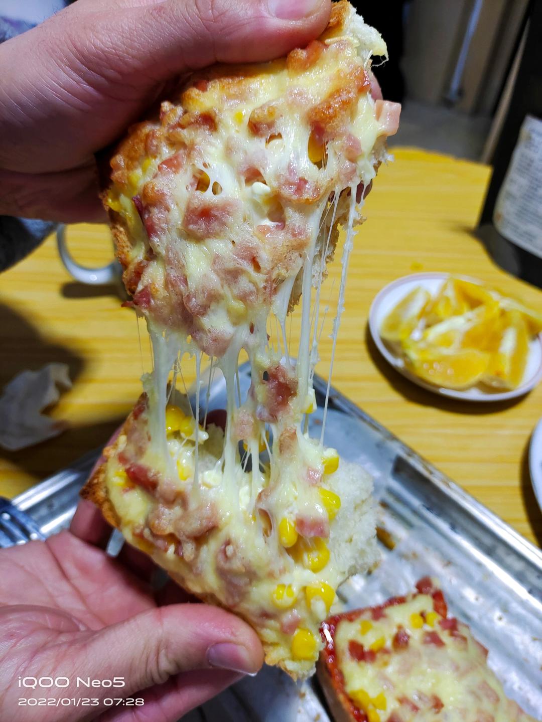 吐司简易披萨