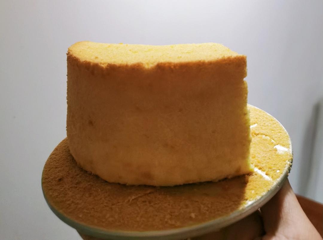 6寸戚风蛋糕胚 不回缩不塌陷0失败