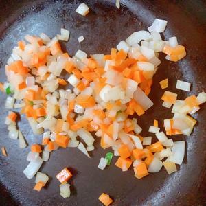 辅食丨番茄胡萝卜洋葱鸡肉浓汤的做法 步骤3