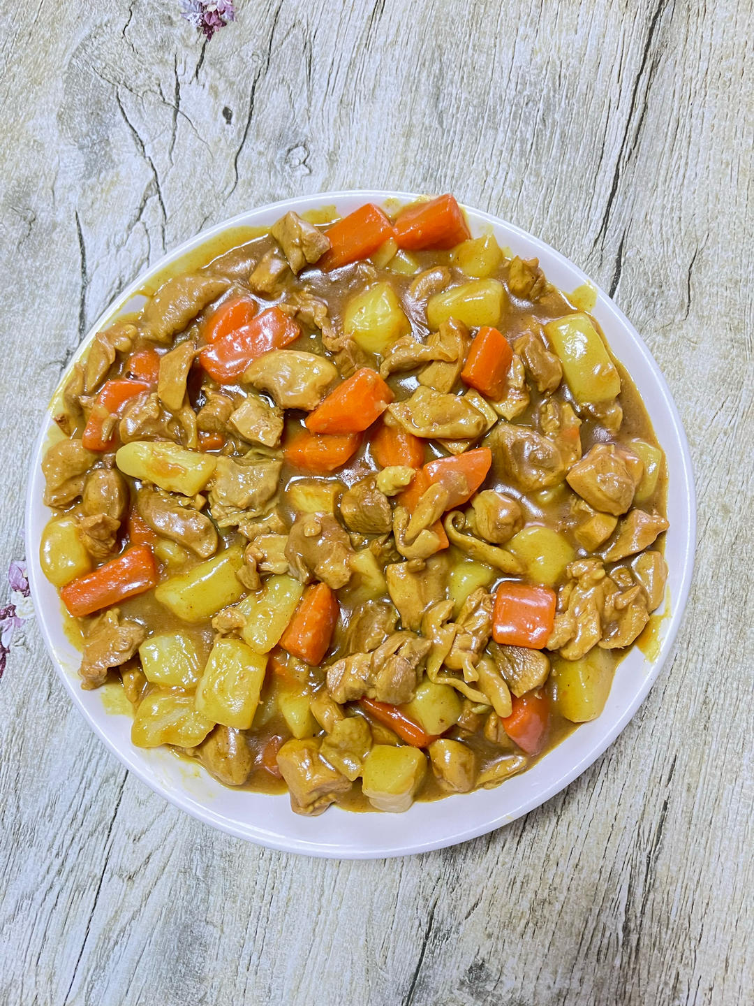 咖喱土豆炖鸡腿胡萝卜