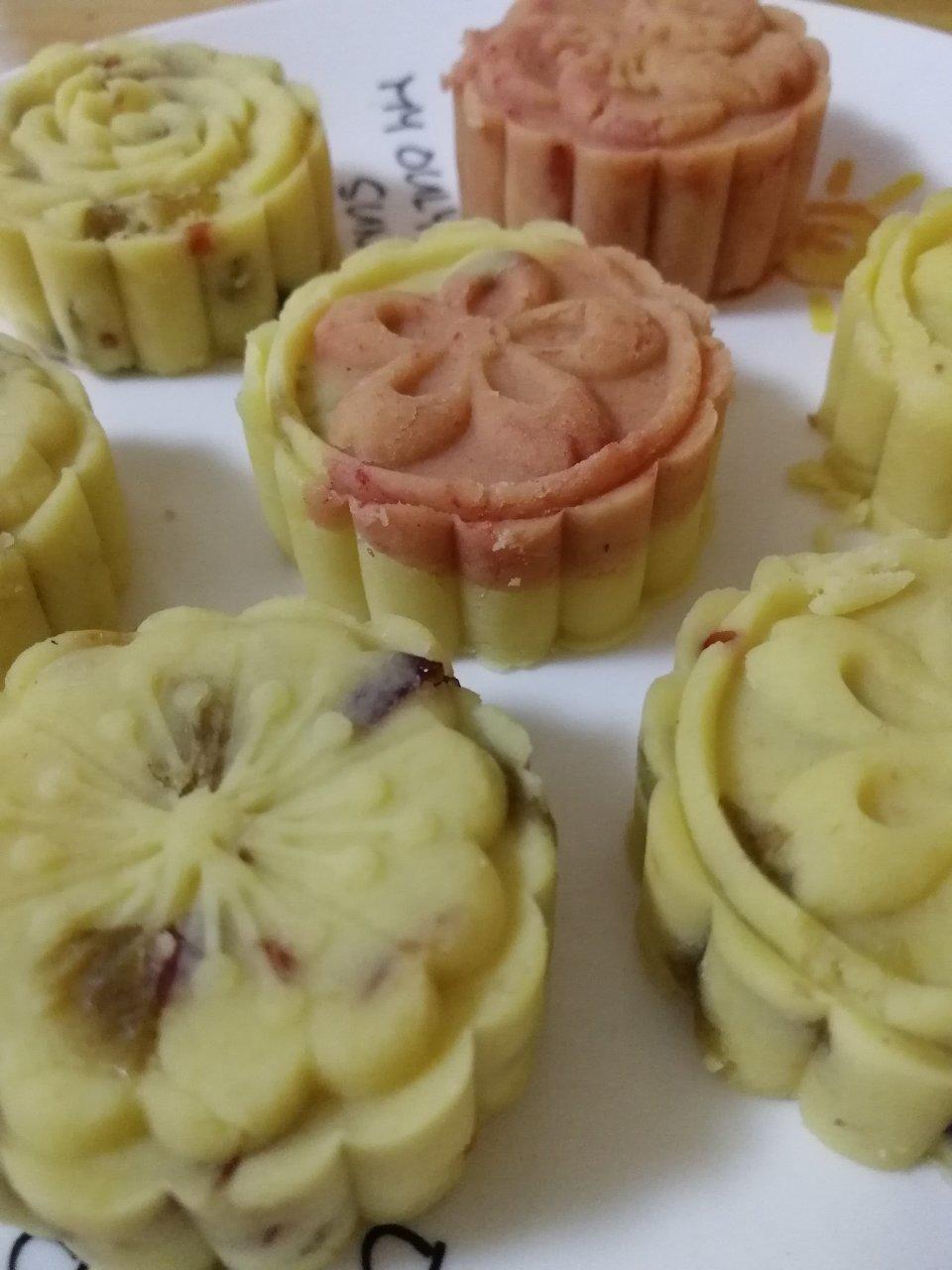 蔓越莓绿豆糕