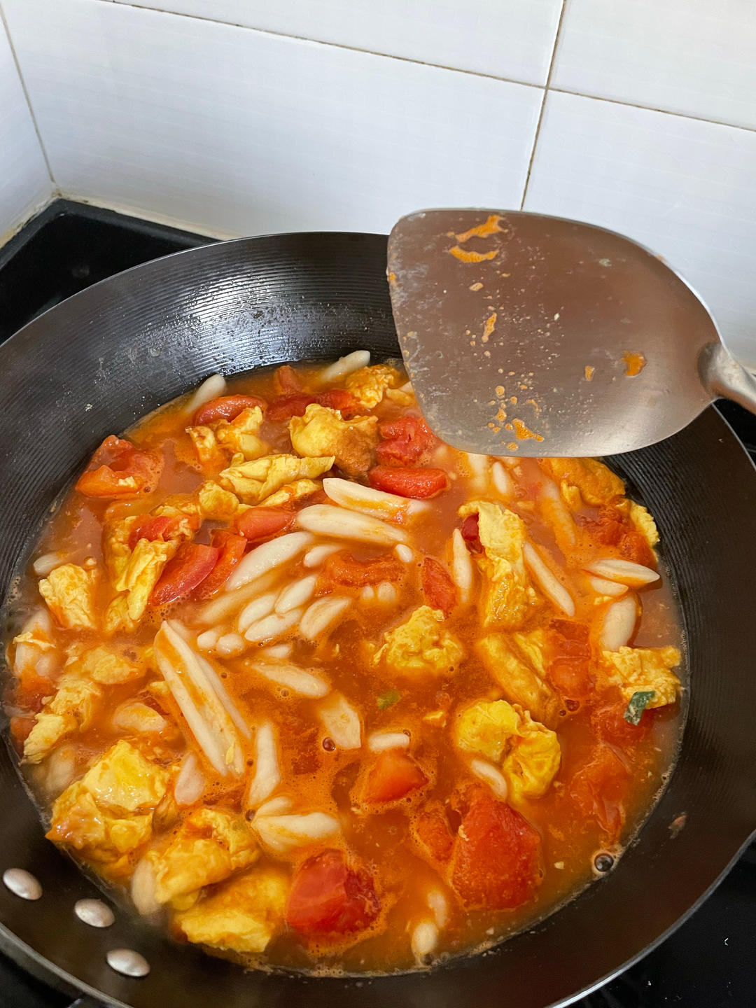 番茄炒蛋面疙瘩