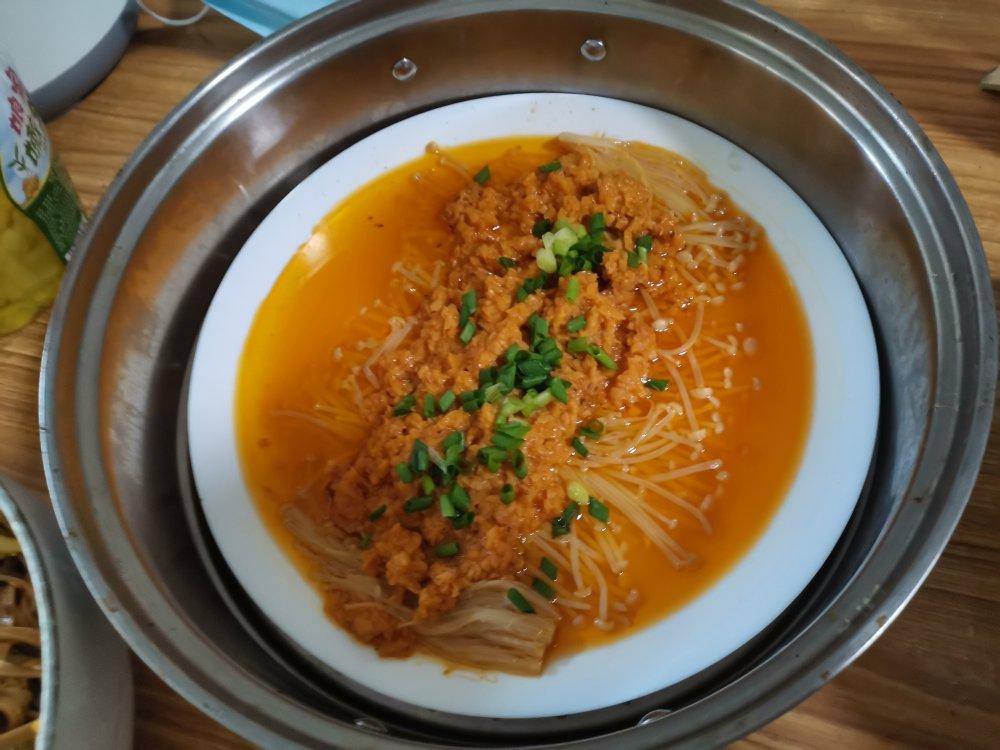 蒜蓉蒸金针菇
