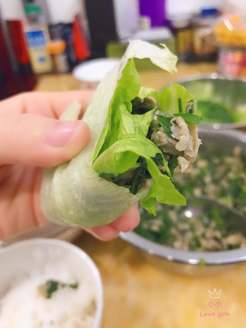 蚬肉生菜包