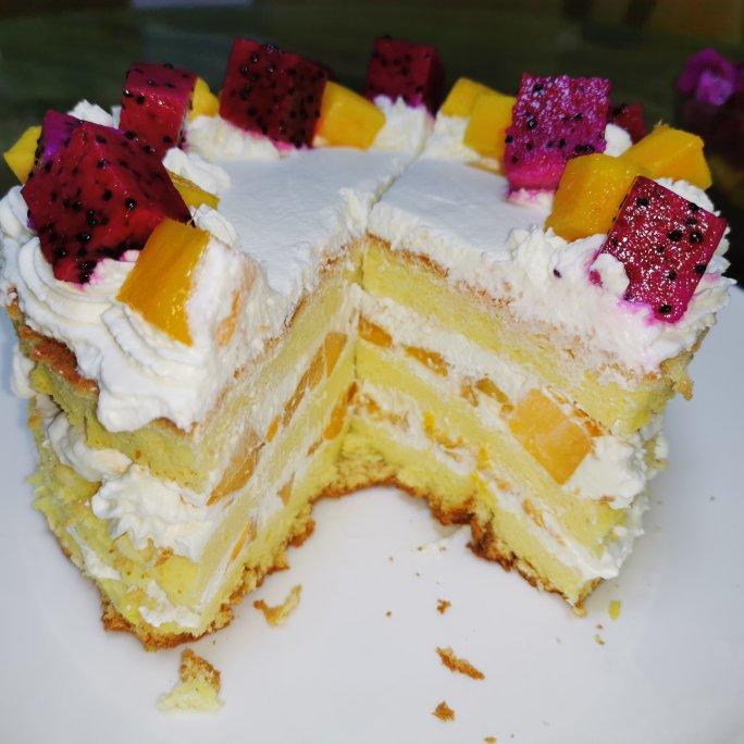 八寸戚风蛋糕（生日蛋糕坯）附六寸配单