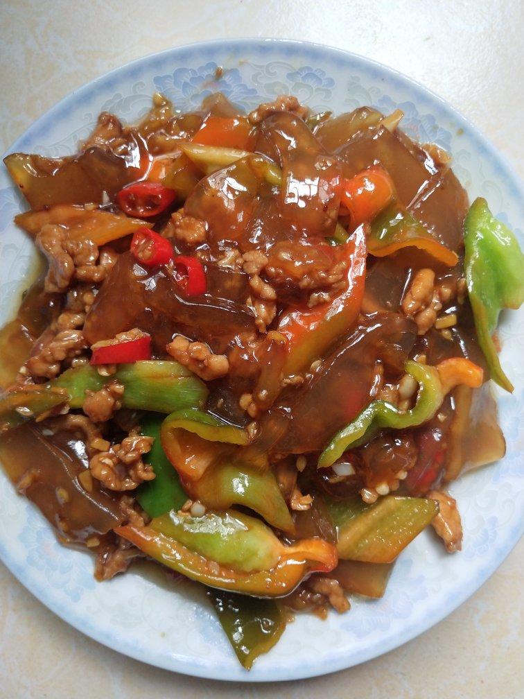 炒｜拉皮肉丝Fried Shredded Meat with Lappi