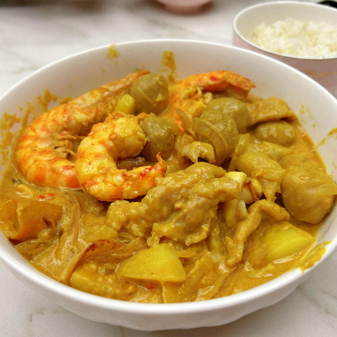 咖喱虾<绝对好吃>
