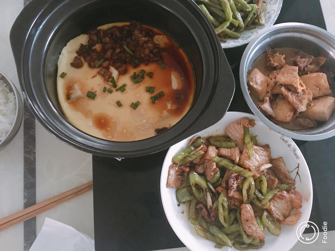肉末豆腐蒸蛋