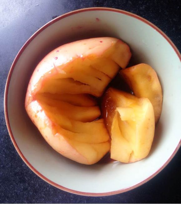 瘦胖子8mbw做的快手红糖苹果微波炉版