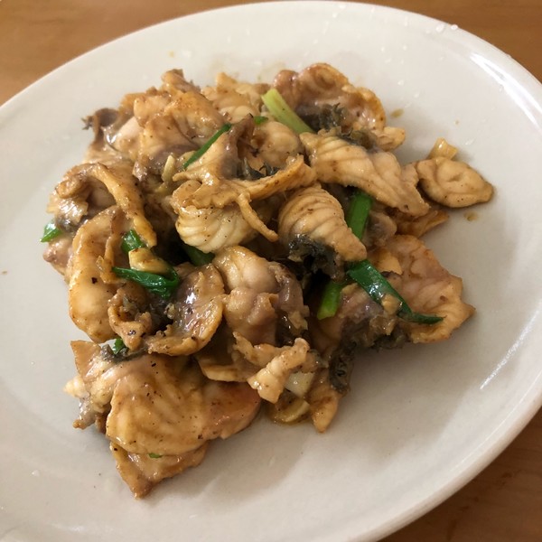 兰太料理做的爆炒脆肉皖鱼
