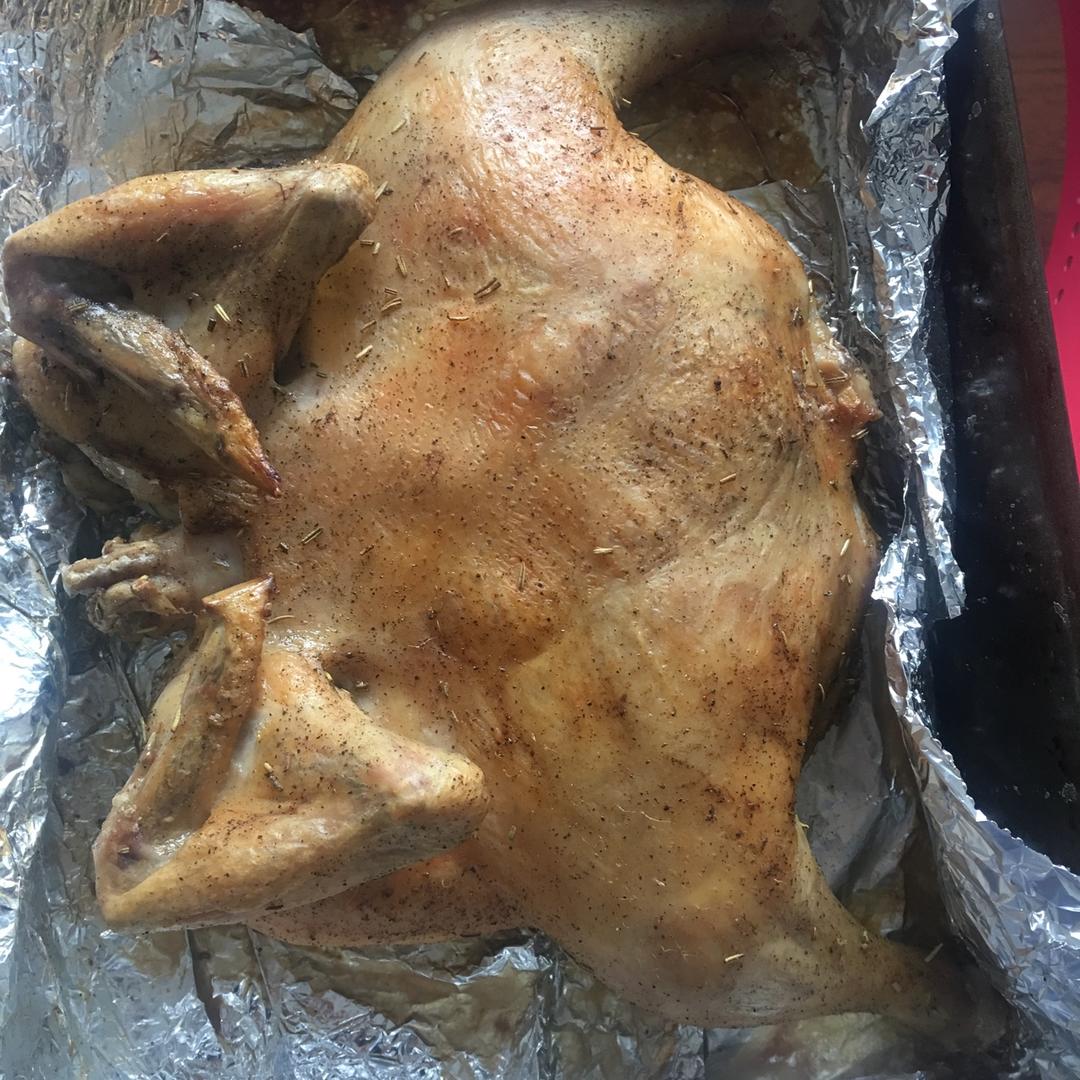 田螺姑娘超级简单不用腌制脆皮烤鸡