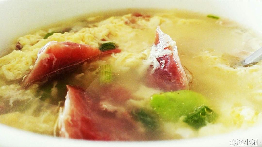 火腿鸡蛋蚕豆汤