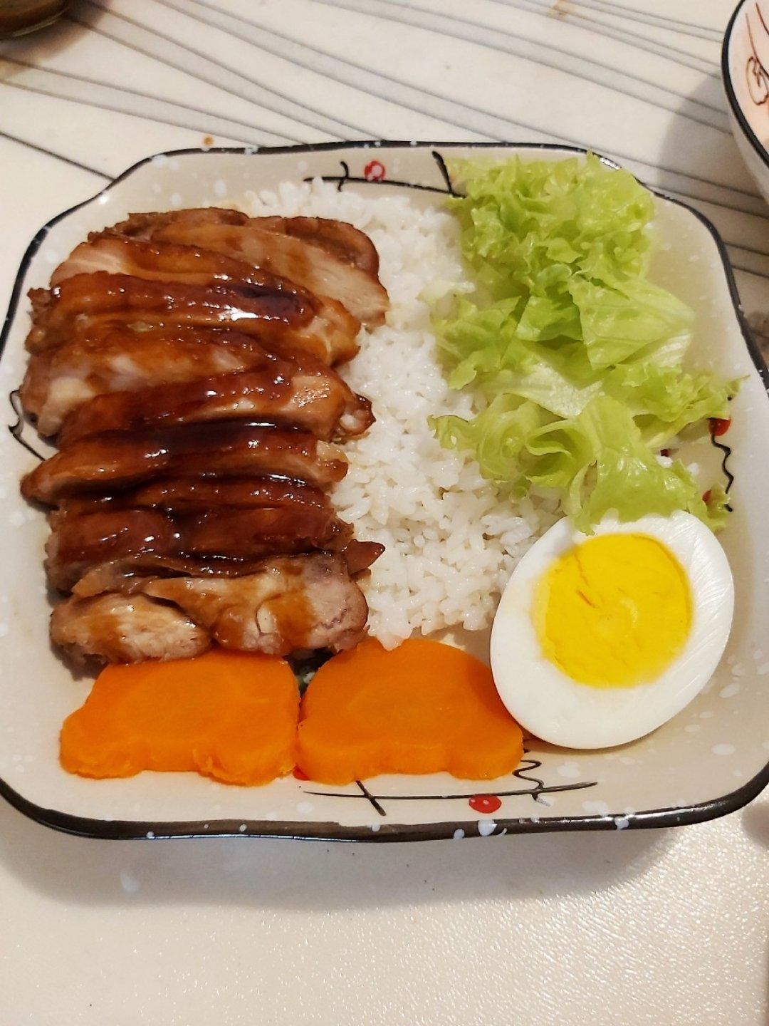 孩子最爱吃的照烧鸡腿饭