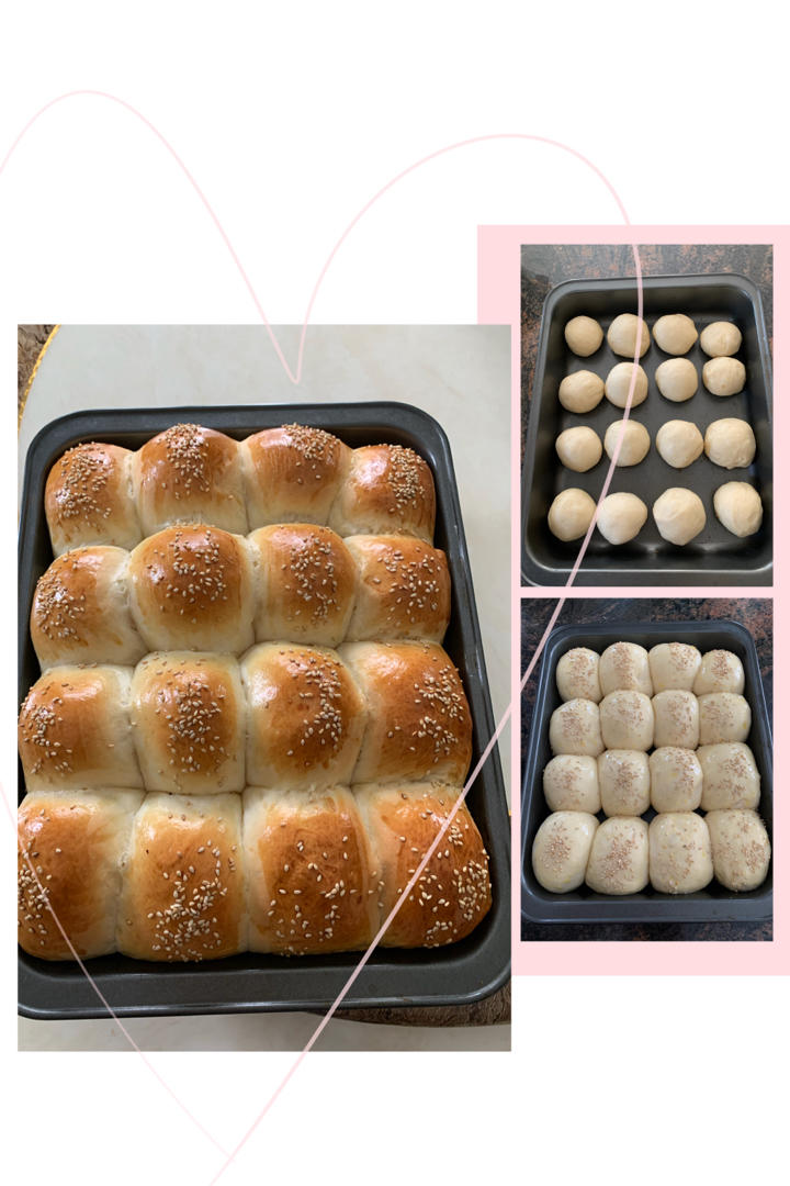 可以一片一片撕着吃的奶油小餐包