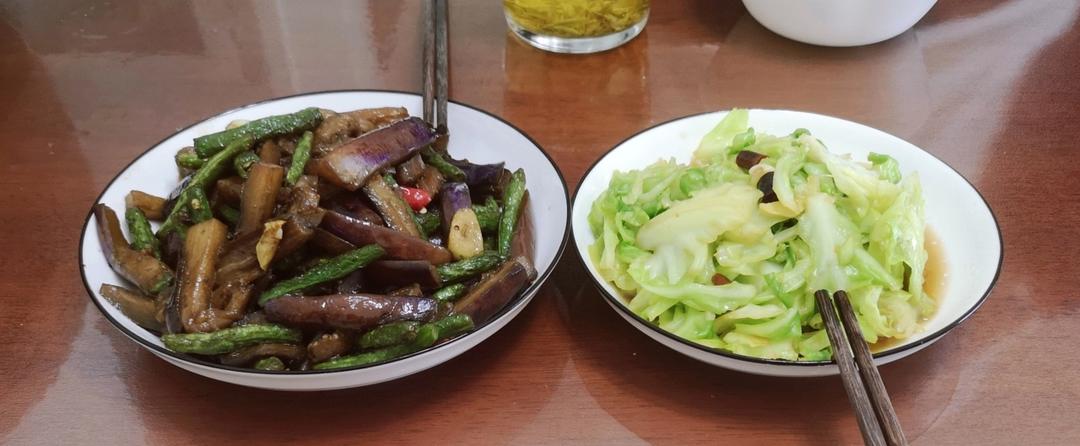 豆角烧茄子