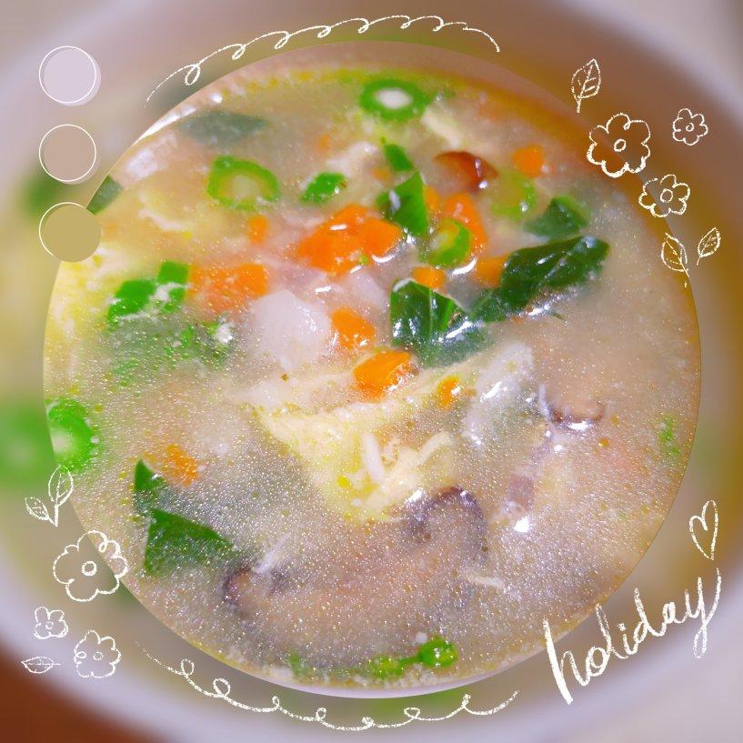 模仿黄磊版鲜蔬芙蓉汤➕太太乐鲜鸡汁芝麻香油