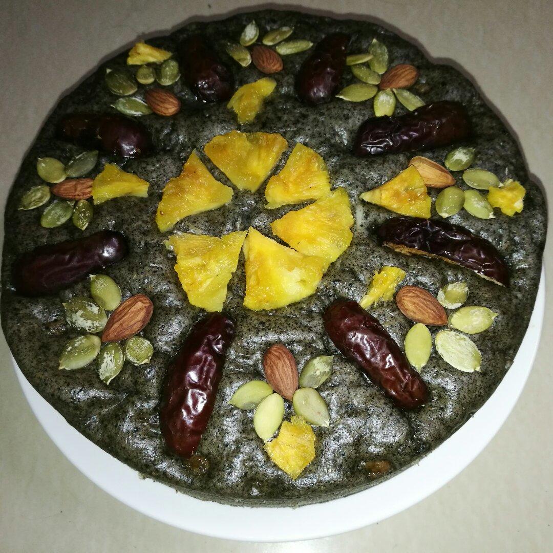 奶香黑芝麻发糕