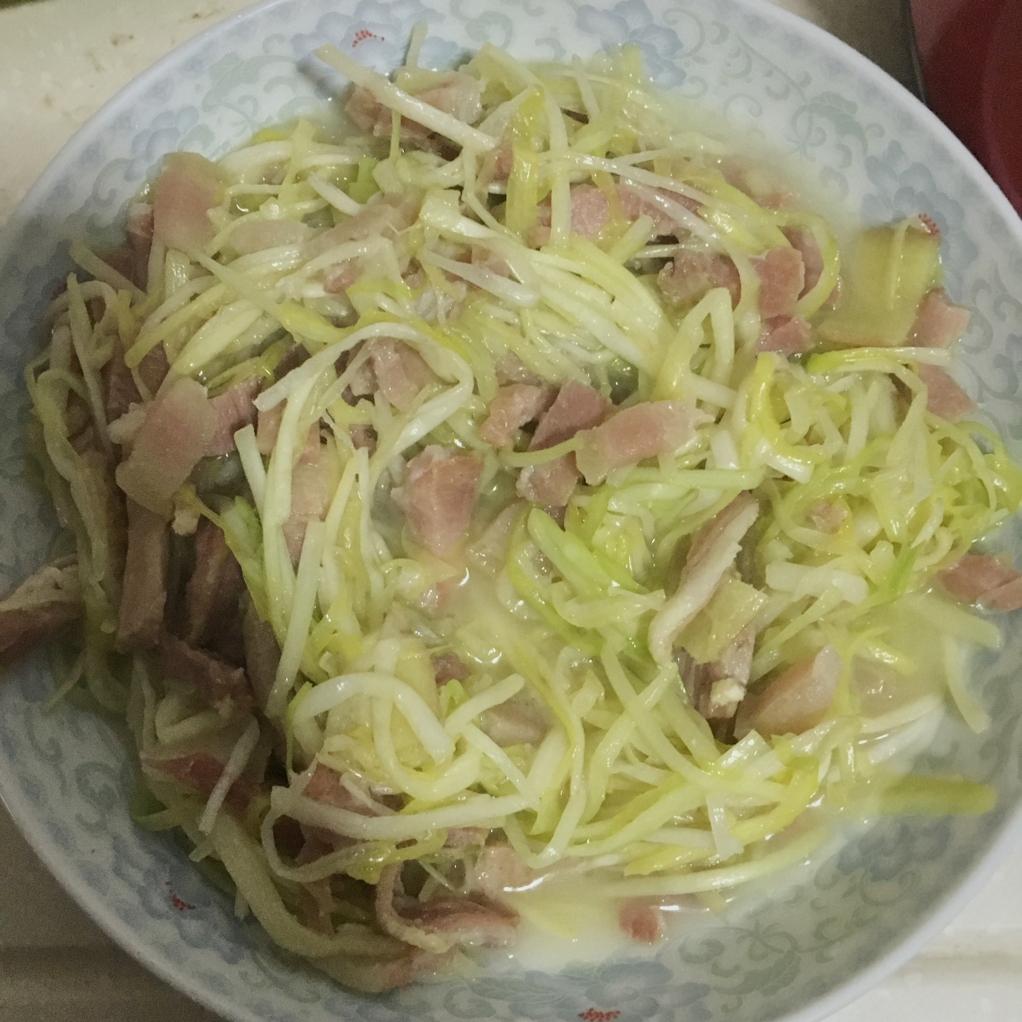 韭黄炒肉丝