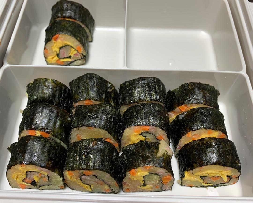 奇思构想🍣儿童早餐“洋芋寿司”🤣
