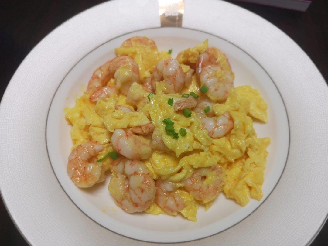 虾仁无需蛋清淀粉上浆也爽口及蛋超嫩的滑蛋虾仁