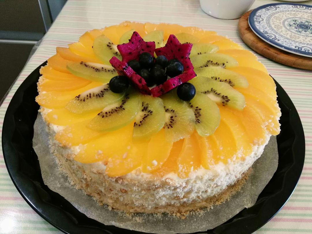 各种简易式水果蛋糕装饰